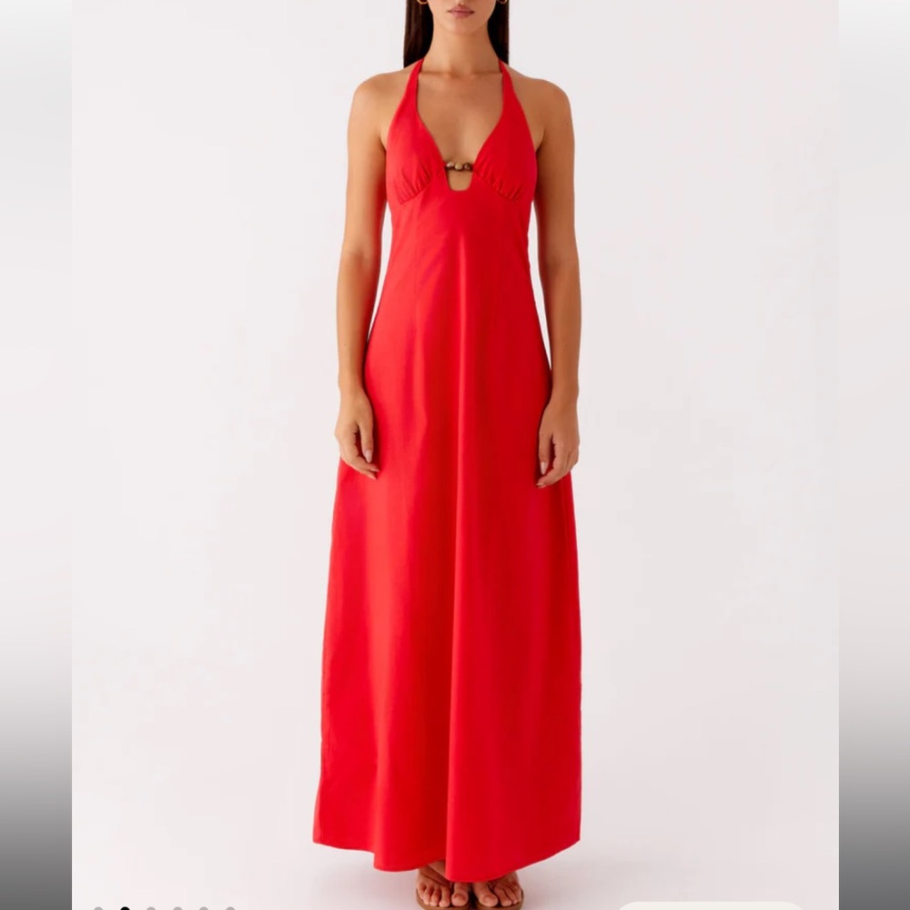 Peppermayo Red halter Dress